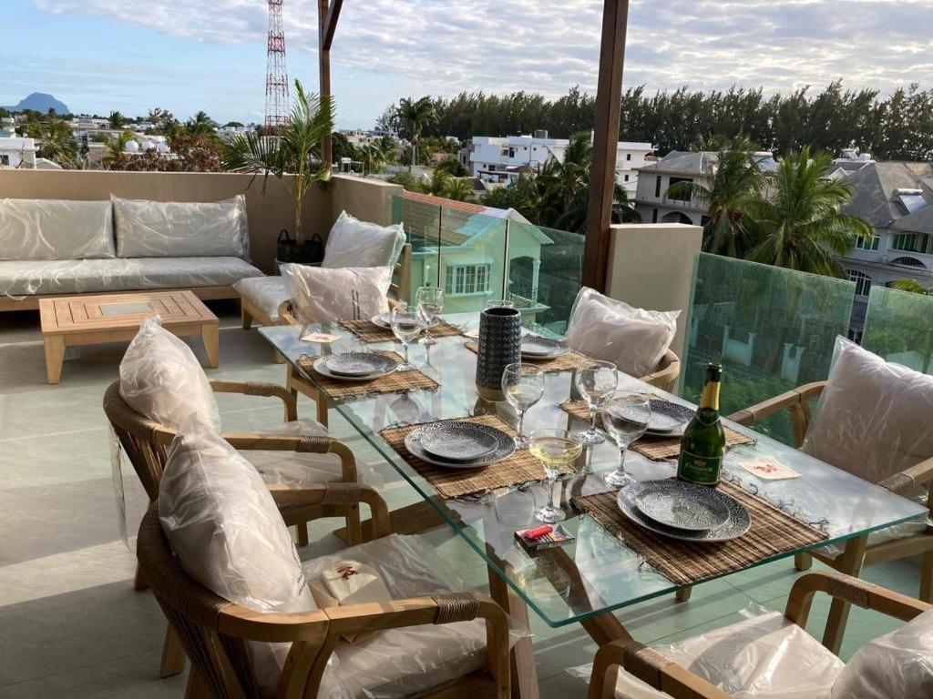 Splendide Penthouse Vue Mer A 5 Mn A Pied De La Plage Flic en Flac Экстерьер фото