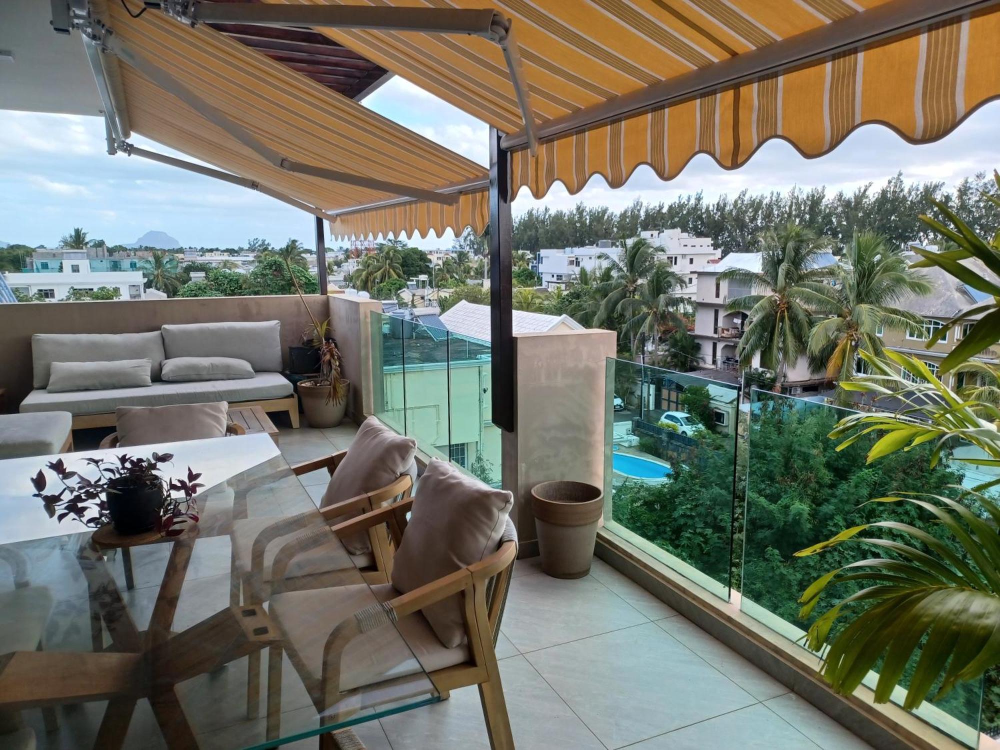 Splendide Penthouse Vue Mer A 5 Mn A Pied De La Plage Flic en Flac Экстерьер фото